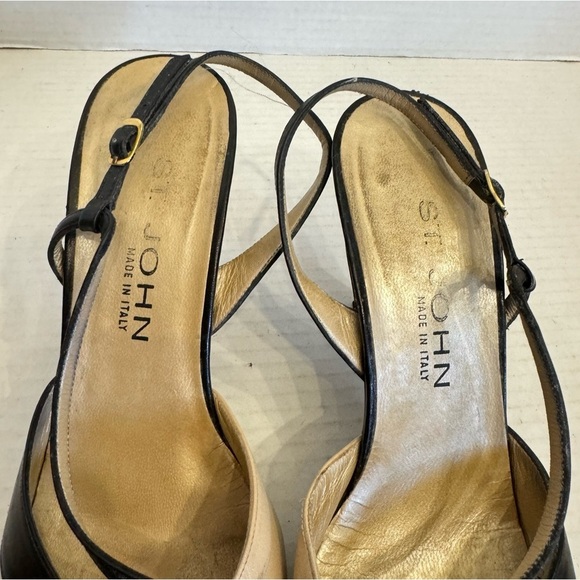 Vintage St. John Slingback Pointed Toe Pumps Shoes SZ 7.5 - Picture 5 of 16